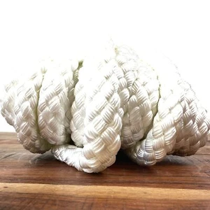 38m Liros Polyester Flechtleine Ø 8 mm Bootsleine Schiffstau Bootsseil 1.150 daN - Picture 1 of 3