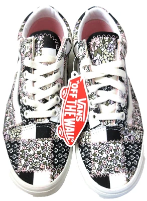 Vans Women's Old Skool Patchwork Floral Marshmallow Pink Canvas Shoes Size 7 NIB - Image 1 of 4