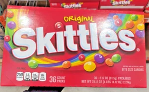 SKITTLES Original Candy, 2.17 ounce 36-Count Box - Picture 1 of 2