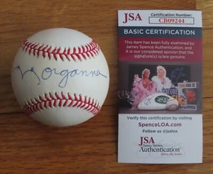 MORGANNA "The Kissing Bandit" signed AL Baseball JSA CB09244 JSA GEORGE BRETT - Picture 1 of 3