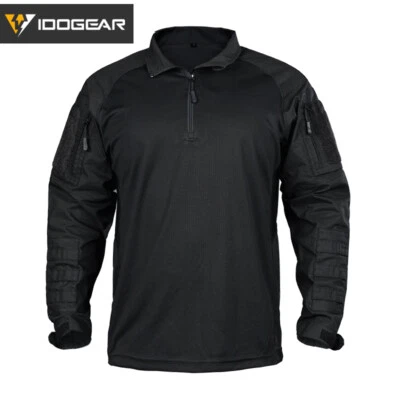 IDOGEAR UFS Tactical Shirt Combat Military w/ Elbow Pads Paintball Duty Military - Image 1 of 4