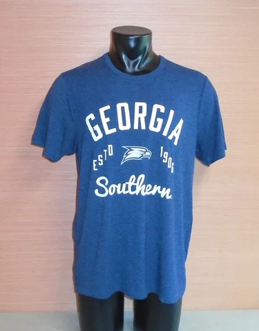 Georgia Southern University GSU Eagles EST 1906 Blue Short Sleeve T-Shirt Large Cover