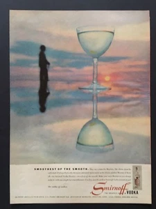 1957 Smirnoff Vodka Ad Smoothest of the smooth The greatest name in vodka - Picture 1 of 1