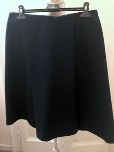 Gonna lana blu Diffusione Tessile wool navy skirt L - Foto 1 di 3