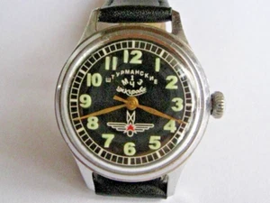 Reloj Pulsera Mecánico Vintage POBEDA STURMANSKIE 1ª MCHZ 17 JOYAS PARADA-SEGUNDO - Imagen 1 de 8