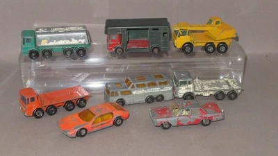8 Lesney Matchbox Ford Galaxie Lamborghini Petrol Coach Dodge Horse Fundgrube - Bild 1 von 3