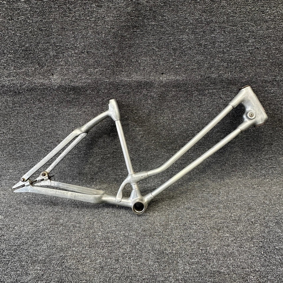 Vintage Monark Silver King Step Through Aluminum Bicycle Frame, Very Good Cond. - Image 1 of 4