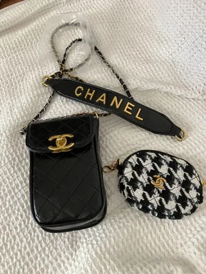 CHANEL  Shoulder Novelty  Bag/Phone/ Mini Coin Pouch Japan FreeSihipping - Image 1 of 4