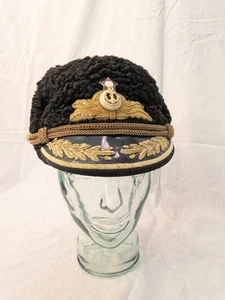 Sowjetische UdSSR Russische Marine Admiral Offizier Wintermütze Papaha schwarz  - Bild 1 von 8