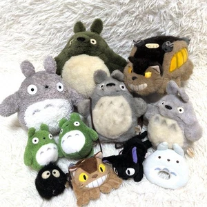 Studio Ghibli My Neighbor Totoro Catbus Plush Toy Pouch Set Collectible - Picture 1 of 12