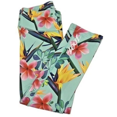 Leggings Zoot Tropical Estampado Floral Cintura Alta Capri Yoga Mujer S Ciclismo Tri Foto 1 de 4