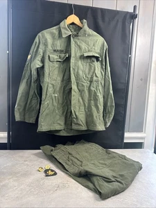 Chaqueta de campo vintage del ejército de Estados Unidos para hombre militar con pantalones y alfileres puré - Imagen 1 de 24