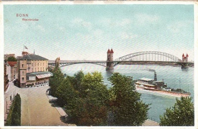 AK Bonn Rheinbrücke von 1907 Rheinschifffahrt (Nr. 1105) - Bild 1 von 2
