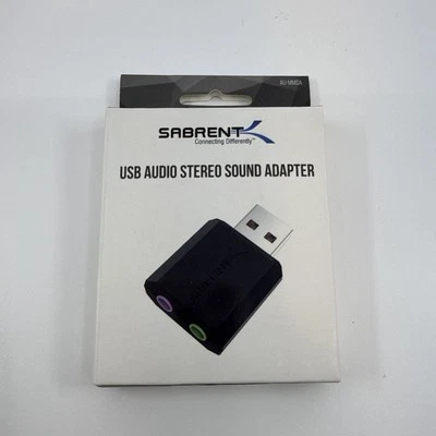 SABRENT USB External Stereo Sound Adapter for Windows & Mac Plug and Play - Image 1 of 4