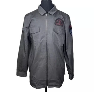Dungeons And Dragons D&D Warduke Evil Fighter Full Zip Shirt Jacket Mens Size L - Picture 1 of 19