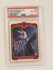 KISS GENE SIMMONS - AUSTRALIAN CARD # 26 - DONRUSS, PSA  BLACK FRIDAY SALE RARE?
