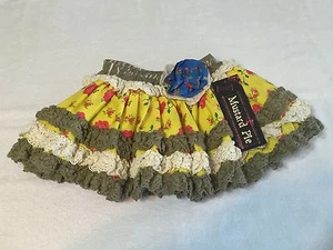 Neu mit Etikett Mädchen Senf Pie Kenzington Webrock Frühling 2016 Blumen Rüschen 4 NEU - Bild 1 von 2