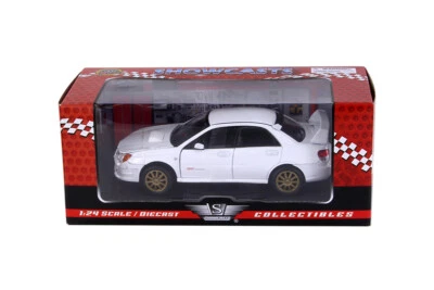 Showcast Subaru Impreza WRX STI coche fundido a presión escala 1:24 Motormax 7,5 pulgadas blanco Foto 1 de 4