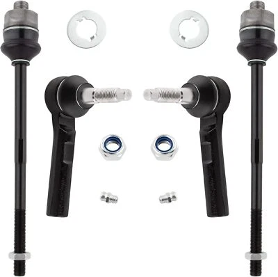 Front Inner Outer Tie Rod Link Kit For 01-06 Chevy Silverado 1500 HD GMC Sierra - Image 1 of 4