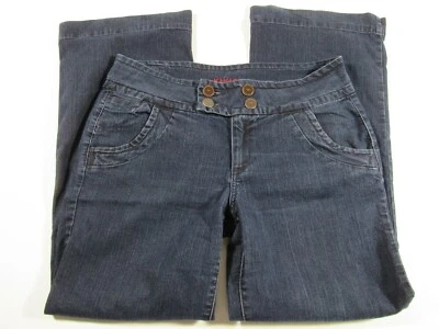 KIKIT Mid-Rise Curvy Bootcut-Leg Women's Size 12 Blue Cotton Denim Jeans - Image 1 of 4