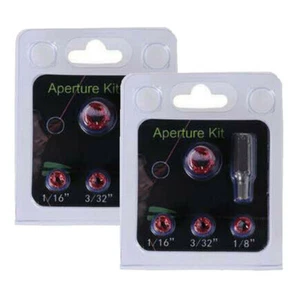 2 Set Red Archery 37 Degree Compound Bow Peep Sights Peep Housing Aperture Kit - Picture 1 of 6
