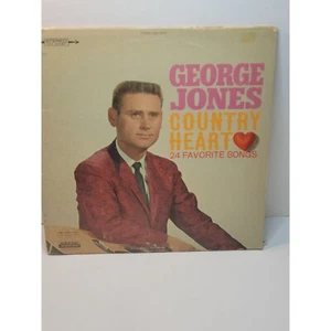 GEORGE JONES COUNTRY HEART 24 FAVORITE SONGS 1966 COLUMBIA 5094 LP - Imagen 1 de 5