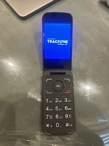 Alcatel A406DL (TracFone) 4G LTE Camera Flip Phone - Picture 1 of 7