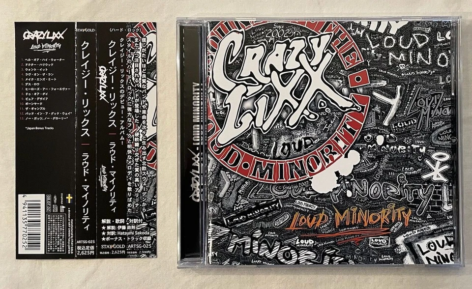 Crazy Lixx - Loud Minority + 2 Bonus (Japan 2008 CD w/OBI) ARTSG-025 Crashdiet - Image 1 of 4