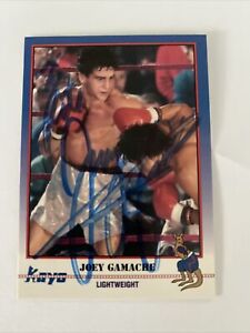 1991 KAYO BOXING TRADING CARDS #160 Joey Ganache Auto  605