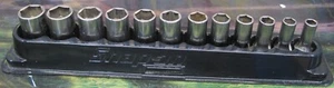 Snap On 212fsmsy 12 piece 6 point metric semi deep socket set 8-19mm NEW - Picture 1 of 6