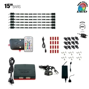 W3 Series - 6x15" IR Remote LED Multicolor RGB Accent Lighting Kit, Music Mod... - Picture 1 of 1