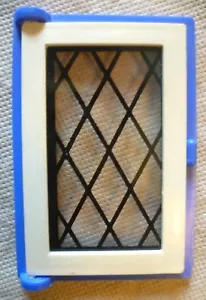 Vintage Dolls House DIY - Caroline's Home Single Lattice Glazed Blue Window #1 - Picture 1 of 1