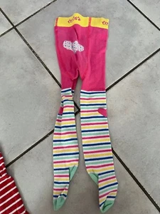 ✨Wie Neu! Ewers; Strumpfhose Gr. 80/86 Pink Rosa gestreift Herz✨ - Bild 1 von 5
