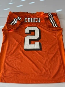 NFL USED Cleveland Browns Tim Couch Reebok On Field Jersey sewn 48 Orange EUC - Picture 1 of 6