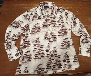 NWT Rare Vintage Givenchy Long Sleeve Shirt Men's Button Down Umbrella Design XL - Picture 1 of 14