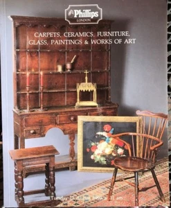 PHILLIPS Auction Catalog 8/17/1993 Carpets Ceramics Furn Glass Paintings & Art * - Picture 1 of 5
