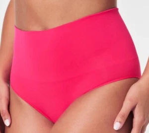 NWT Spanx Swim Bottom Mid Waist Shaping Fruit Punch RED Power Mesh UPF50 Size 16 - Picture 1 of 9