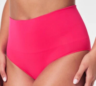 Novo com etiquetas Spanx parte inferior de natação modeladora de cintura média ponche de frutas vermelho malha elétrica UPF50 tamanho 16 - Imagem 1 de 4