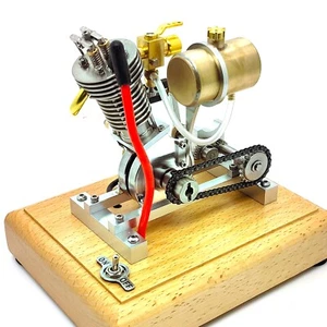 Retro Hoglet H09 Engine 2.1CC, Aluminum Brass, 45° Cylinder Angle –Collectible - Photo 1 sur 11