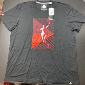 Adidas Mens 2XL James Harden Show Out Tee JumpMan Short Sleeve Graphic Shirt NWT - Picture 1 of 4