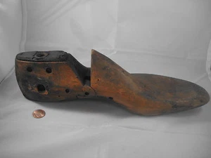 Antigua madera FORMA DE ZAPATO camilla árbol molde de colección hombre zapatero herramienta industrial11 C - Imagen 1 de 4