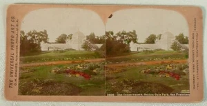 CONSERVATORY GOLDEN GATE PARK SAN FRANCISCO CALIFORNIA STEREOVIEW 1900 - Picture 1 of 2