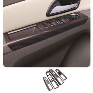 For Chevrolet Cruze 2010-16 Matt Wood Grain Window Lift Panel Switch Cover Trim