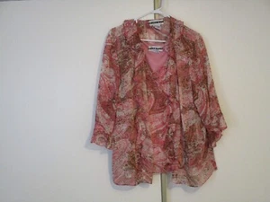 Dana Kay womans tank and cover up multicolor size 26 - Picture 1 of 3