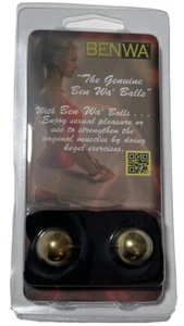0.75" Gold Weighted Ben Wa Balls Pelvic Exercise Tighten Shrink Vagina Free Ship - Picture 1 of 3