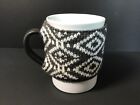 Threshold White & Black Stoneware Coffee Mug with A Black & White Sweater