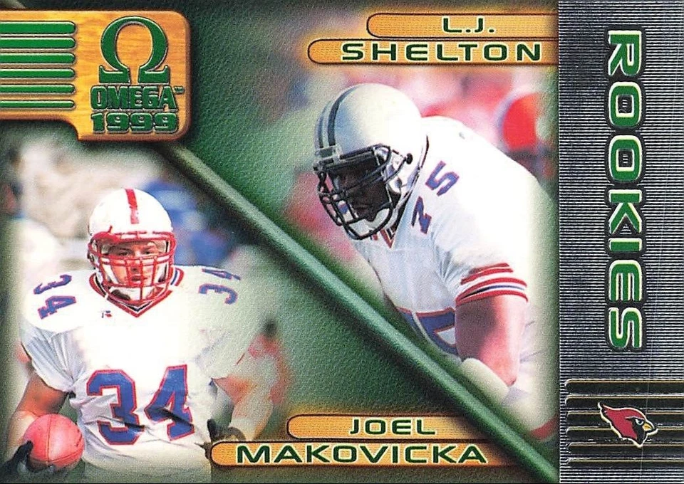 1999 Pacific Omega Joel Makovicka LJ Shelton #8 Rookie RC - Image 1 of 2