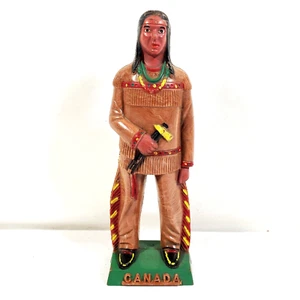 Vintage Reliable Canada Native American Indian c. 1950s Souvenir Plastic Figure - Picture 1 of 7