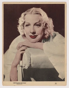 Gertrude Michael um 1937 große 7x9 Aguilitas Tabak Premium Karte #30 aus Kuba - Bild 1 von 2