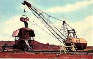 Hibbing MN Vintage Postcard Mesabi Iron Range Dragline Shovel Mining Machine - Picture 1 of 5